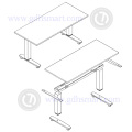 Fábrica atacado estilo fácil 2 pernas altura ajustável mesa de escritório quadro de mesa